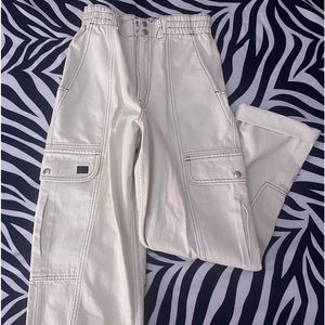 URBAN OUTFITTERS BDG cuffed beige cargo pants